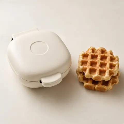 Illustrative photo for bella Stack & Store Mini Waffle Maker, 4-Inch Ceramic