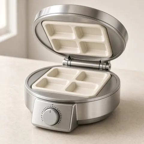 Illustrative photo for Gourmia Belgian Waffle Maker, Ceramic Plates
