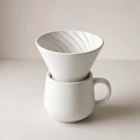 Illustrative photo for Hario V60 Ceramic Coffee Dripper, Size 02