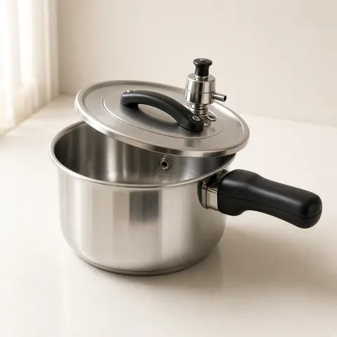 Illustrative photo for Hawkins 5-Liter Stainless Steel Pressure Cooker