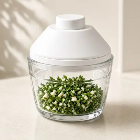 Illustrative photo for Hamilton Beach Stack & Press 3-Cup Glass Bowl Chopper