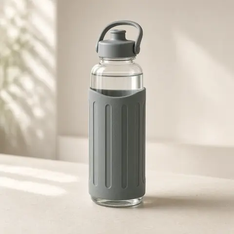 Illustrative photo for Lifefactory 22 oz Glass Water Bottle with Active Cap