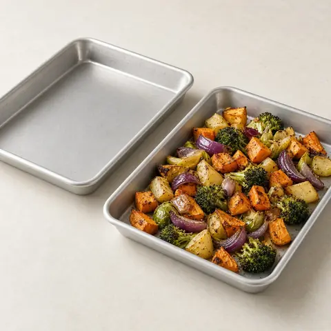 Illustrative photo for Nordic Ware Naturals Aluminum Half Sheet Pans, 2-Pack