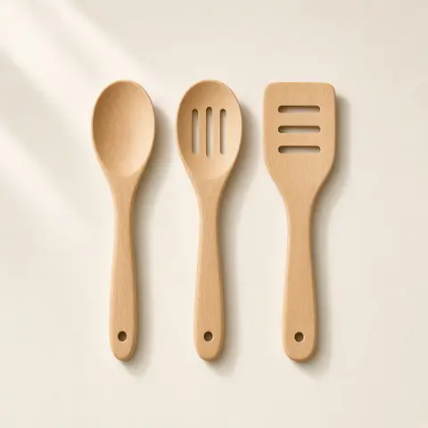 Illustrative photo for OXO Good Grips 3-Piece Wooden Utensil Set