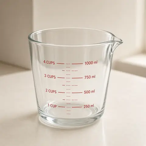 Illustrative photo for Pyrex 4-Cup Glass Measuring Cup