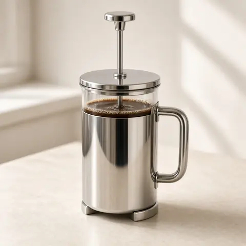 Illustrative photo for Secura Stainless Steel French Press, 34 oz