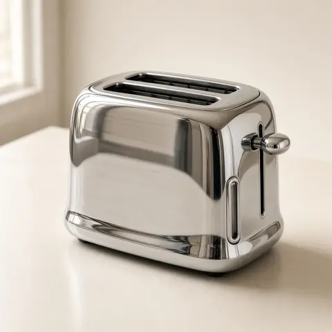 Illustrative photo for SMEG 2-Slice Toaster TSF01, Stainless Steel
